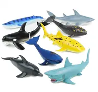 Ensemble de jouets d'animaux en plastique souple, Figurines de mer, faveurs de fête pour enfants, pièces
