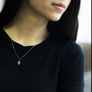 Nano <b>Turquoise</b> Stone Lozenge Shape Pendant Turkish Wholesale Handcrafted 925 Sterling Silver Jewelry - Product Image 3