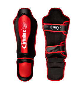 Custom Logo Adult Boxing <b>MMA</b> Training Leather <b>Shin</b> <b>Pads</b> with Custom Printing Professional Protection Wholesale Prices - Product Image 1