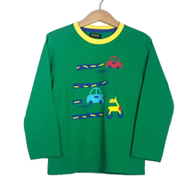 Tenues d'hiver personnalisées pour bébés garçons, ensembles pour enfants, vêtements à manches longues, vêtements décontractés en tricot uni 100% coton, t-shirts