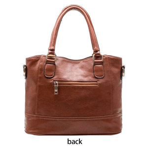 ALIF TREND ENTERPRISES New Design <b>Top</b> Handle Leather Handbags for Women <b>Ladies</b> with Multi-Pockets and Zipper Closure - Product Image 2