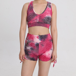 Soutien-gorge imprimé par sublimation pour femmes, design spécialement, ensemble de sport de yoga, dos croisé pour dames - Product Image 5