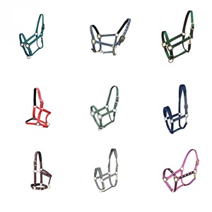 Licou de cheval en nylon de style occidental avec rembourrage souple en cuir et matériaux en PVC pour l'équitation de selle occidentale - Product Image 2