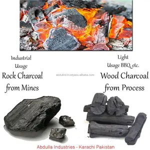 CARBONE di legna-Trattati In Legno del Carbone di legna per il BARBECUE o Luce Scopo-Miniere di Roccia del Carbone di legna per il Risparmio e Uso Industriale