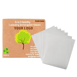 ODM OEM Factory Price Wholesale Washing Clothes Sheet Eco Friendly Biodegradable Laundry Detergent Strips