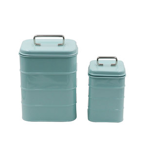 Metal White Wood Lidded Metal Bread Bin Kitchen Bread Container Food <b>Storage</b> Box Holder Kitchen Counter Top Bread Box - Product Image 6