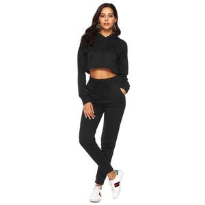 Autumn Winter Ladies Fashion Hoodie & <b>Trousers</b> New Arrival Top Sale Hooded Collar & Embroidered Design Latest Trend - Product Image 1