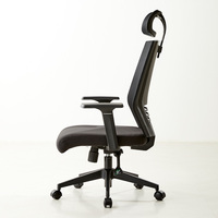 Chaise de bureau ergonomique pivotante à dossier mi-haut, confortable, réglable en hauteur, en tissu maillé de haute qualité, pour ordinateur industriel