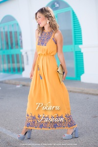 Women Ethnic Fashion Empire Long Dresses Fancy Embroidery Clothing Sleeveless Party Wear <b>Explosive</b> Dress Women V-Neck Dress - Product Image 3