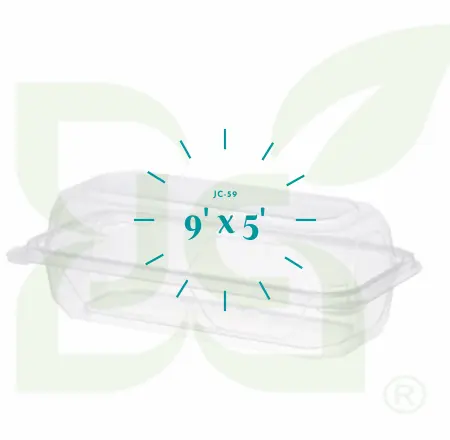 JC - Buy Quality 5 "x 9" Clamshell Plastic Food Box