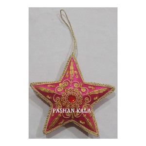 Red Star Shape Party Decorative Christmas <b>Hanging</b> <b>Ornament</b> - Product Image 1