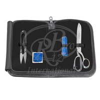 Kit de couture de luxe sur mesure de 4 pièces avec étui à fermeture éclair / Kit de ciseaux pour la confection de robes