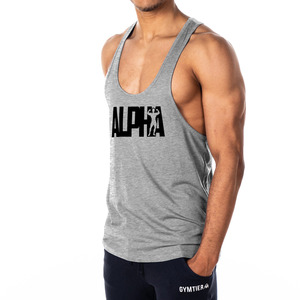 Best <b>Stringer</b> <b>Vest</b> with High Quality Printing for Gym Sports Custom Sizing and Designing Y Back Singlet for <b>Mens</b> Workout Running - Product Image 2