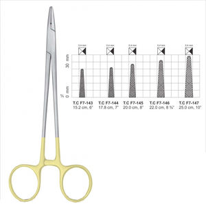 Portaagujas Olsen Hegar, pinzas de carburo de tungsteno, soportes de agujas dentales y quirúrgicas de acero inoxidable - Product Image 2
