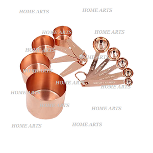 Best Quality Copper Round Shape <b>Measuring</b> Cup and <b>Spoons</b> in Different Sizes Eco-Friendly Hot Selling Product - Product Image 2
