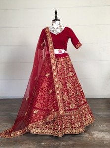 Indiano Collezione Sposa Festa di Nozze Abiti Da Sposa <span class=keywords><strong>Lehenga</strong></span> Choli Nuziale <span class=keywords><strong>Lehenga</strong></span>