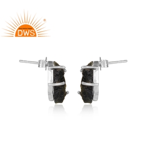 Boucles d'oreilles en argent sterling 925 véritable, fabrication de bijoux, pierres précieuses dures naturelles - Product Image 3