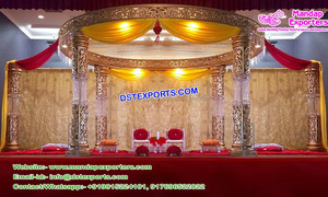 Mandap de Fibra de Cristal para Bodas Asiáticas de Estilo Imperial, Elegante Mandap de Fibra de Cristal para Bodas en Suecia, Mandap de Cristal de Diseño para Bodas en AMÉRICA - Product Image 4