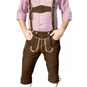 กางเกงขาสั้นหนังวัวทรงสลิมฟิตสำหรับผู้ชาย,กางเกงขาสั้นทำจากหนังวัวสไตล์ปากีสถานสไตล์เยอรมัน - Product Image 6