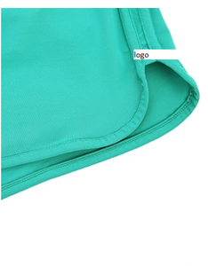 Short de bain à séchage rapide pour femmes avec cordon de serrage, short de sport avec fente latérale 78% Polyamide 22% élasthanne avec cordon de fermeture - Product Image 4