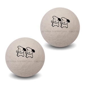 Balles de linge en feutre fait à la main, 100%, en laine de nouvelle-zélande, balles de blanchisserie avec écran imprimé pour chiots - Product Image 2