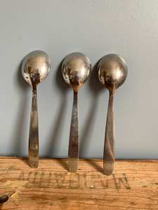 Elegant Gold Dessert Serving Spoon Set PVD Coated Flatware with Engraved Handle Ideal for Weddings <b>Tabletop</b> & Kitchenware - Product Image 3