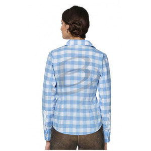 Mens Traditional Bavarian Trachten Checked Shirt Cotton Plaid <b>Long</b> <b>Sleeve</b> Oktoberfest Shirt - Product Image 3