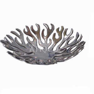 Flamme Élégant En Aluminium En Métal Plateau De Service Table Ware Fruits et Bonbons Bol Plats Et Assiettes - Product Image 2