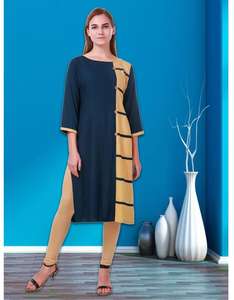 Mujeres Kurti indio vestido alfanumero - Product Image 3