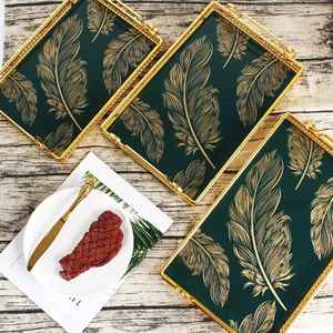 ถาดสำหรับโรงแรมปาร์ตี้สไตล์อเมริกันสีทองและสีดำ - Product Image 5