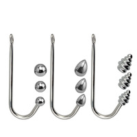 Crochet d'expansion en métal pour plug anal sex Adult Toys Bondage crochet anal avec boule