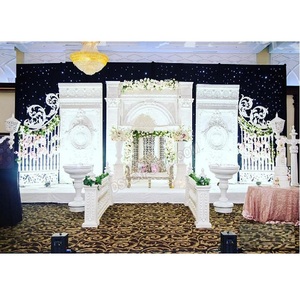 Décoration de scène de mariage chrétienne moderne de couleur personnalisée de style asiatique avec fibre de verre légère et taille personnalisée - Product Image 1