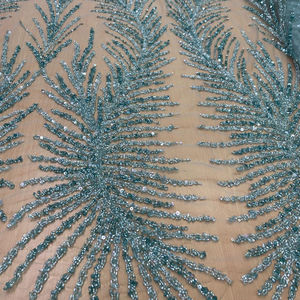 Año Nuevo de lujo de alta moda hecho a mano abalorios de cristal ecológico tela de diseñador nupcial para ropa de fiesta de boda - Product Image 1