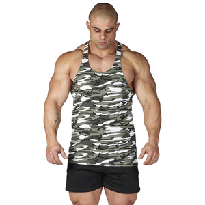 Vente en gros 2025 100% coton personnalisé musculation hommes fitness débardeur respirant couleur unie gym stringer pour hommes coupe ajustée - Product Image 6