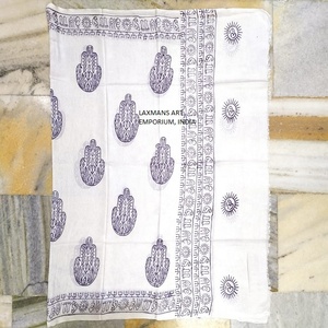 Hot Sale Popular Fashion Hamsa Hand Printed Holy Prayer Mantra <b>Scarves</b> Wholesale From India Prayer <b>Scarves</b> Wholesale From India - Product Image 1