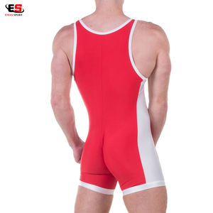 Nouveau Gym formation lutte maillots unisexe levage haltérophilie sur mesure maillots pour combat porter 100% Polyester haut - Product Image 2