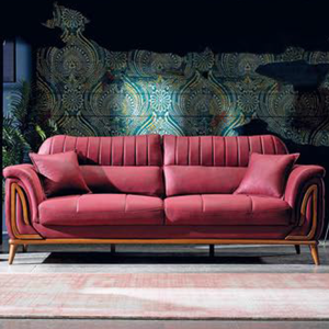 Juego de Sofás de Sala de Estar Turcos Contemporáneos de Lujo, Extensible, con Estructura de Madera Maciza y Tapizado Acolchado - Product Image 4