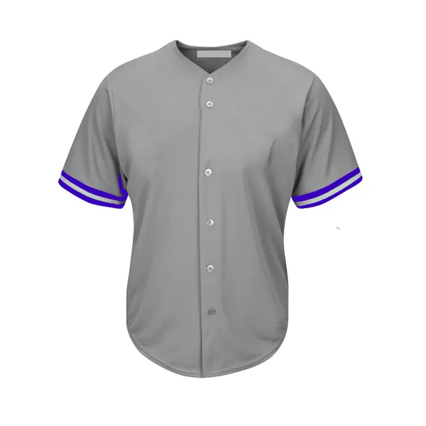 Nome della squadra di sublimazione completamente personalizzato uniforme da Baseball da uomo indossare maglia da Baseball abbottonata