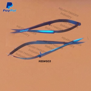 Professional Beauty Care Eyebrow Scissors Stainless Steel Cosmetic <b>Makeup</b> <b>Tool</b> Black/Silver Curved Tip Eco-Friendly Fashion - Product Image 4