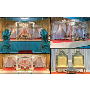 Elegante Decoración de Mandap para Bodas Hindúes, Fascinante Mandap para Eventos de Boda Indios, Mandap de Boda Bollywood, Mandap Maharaja Chicago - Product Image 1