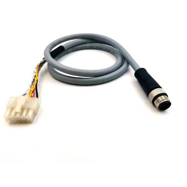 M12 8 pin Straight Overmolding Sensor Cable with Mini Fit  Molex 4.2 Pitch from Chinese manufacturer for industrial automation