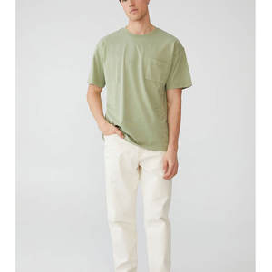 T-shirt d'entraînement athlétique en coton décontracté pour hommes, col rond, solide, classique, à manches courtes - Product Image 4