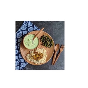 Assiette de service en bois de luxe, taille personnalisée et en bois, assiettes en bois pour les Restaurants - Product Image 2