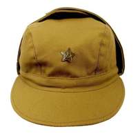 Diseño Vintage afgano verano orejeras sombrero caqui algodón con estrella caza pesca ciclismo y montañismo gorras