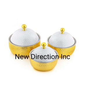 Serveur de nourriture chaude de qualité supérieure marmite finition brillante casseroles à double insulte servant chaud au prix le plus bas - Product Image 5