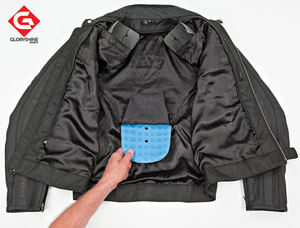 Venta al por mayor de cuero de Protección corporal chaqueta de la motocicleta chaqueta de motorista blindada Venta caliente por encargo chaqueta de carreras de motos - Product Image 3