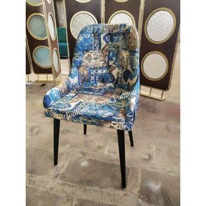 Casa decoración muebles indio clásico elegante muebles antiguos alta tela restaurante cafe Silla de comedor - Product Image 1