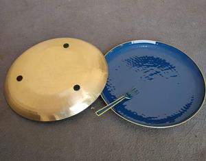 Plateau de service en cuivre brillant, plateau de service en cuivre gaufré, plateau de service en cuivre de haute qualité, style royal classique, plateau de service tendance - Product Image 6