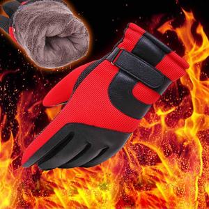 Gants de Sport tendance, brosss pour hommes, polaire épaisse, doigt complet, chaud, imperméable - Product Image 4