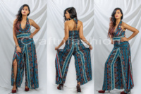Combinaison bohème gypsie - Combinaison en sari de soie - Combinaison style pantalon ample - Vêtement de club - Vêtement de villégiature